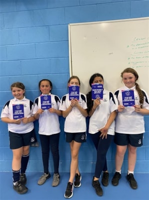 Celebrating Success at Y7 Glow Dodgeball