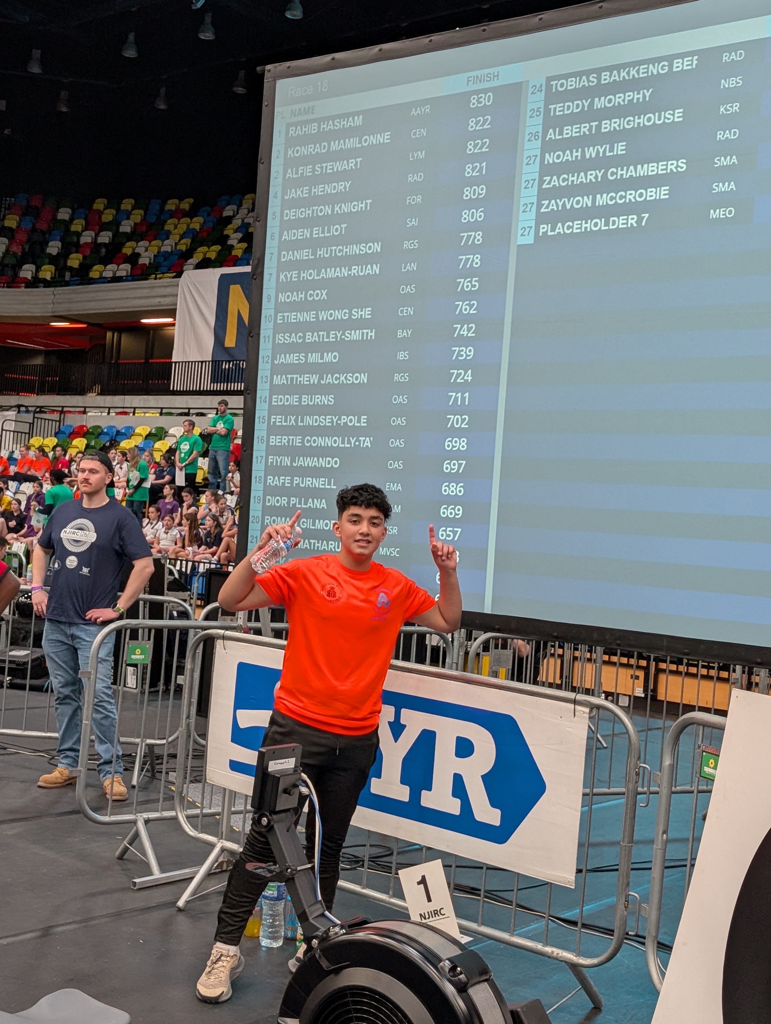 Rahib shines at the National Indoor Rowing Championships